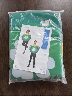 Green Pot of Gold Costume with White Clover - NEW IN PACKAGING
